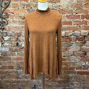 Soft & Sexy orange Heather long sleeve tunic